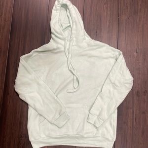 Mint green fuzzy sweatshirt